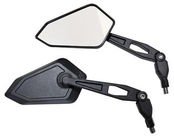 Mirror Booster black, M10 RH thread