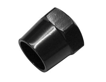 Spiegelmutter 17 mm, schwarz, M10 x 1.25 RH