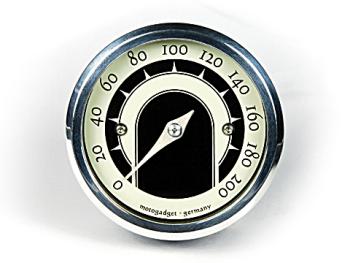 Analog Tacho motoscope tiny speedster, polierter Ring