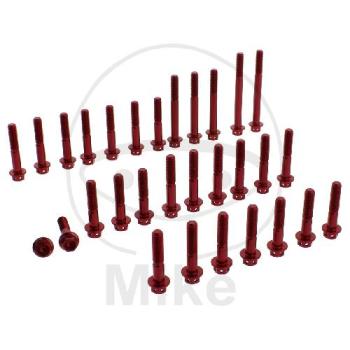 Motor-Schraubensatz, Alu, rot, Pro Bolt