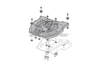 TraX 38 Alu-Box, Topcase Adapterplatte
