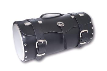 Luggage roll with chrome cover
