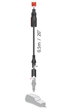 DIN/cigarette lighter connection plug