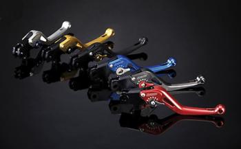 ABM Synto Kupplungshebel, schwarz/gold, lang, für div. Triumph