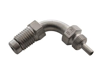 External thread, flexible, 10x1,25, 90 degree