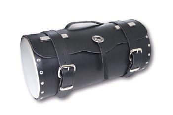 Luggage roll with chrome cover