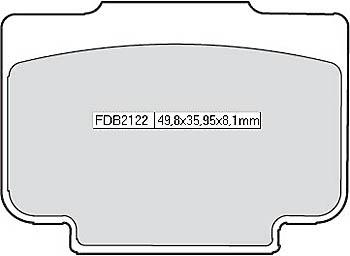 Bremsbelag FDB 2122 Platinum