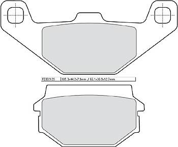 Bremsbelag FDB 2129 AG