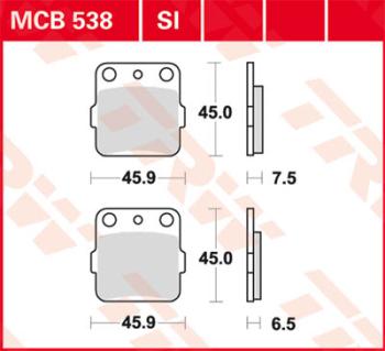 Bremsbelag MCB538