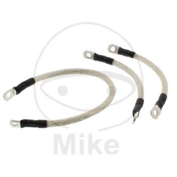 Racing Batteriekabel, Klar, Satz, 200 mm & 200 mm & 380 mm, All Balls