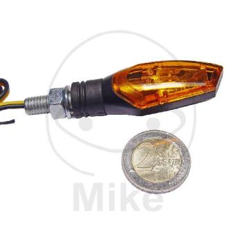 Preview: Blinkleuchte, Beam, Glas gelb, Gehäuse schwarz, JMP