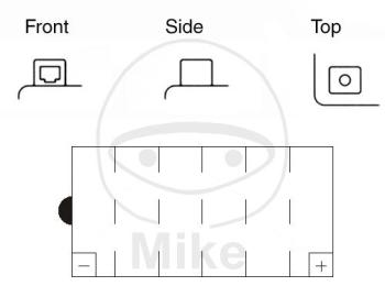 Preview: Motorradbatterie, Yuasa, Std., YB9L-A2