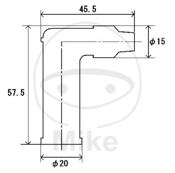 Preview: Zündkerzenstecker,  L05EA, schwarz, NGK