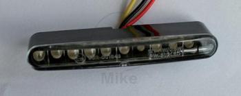 Preview: LED Rückleuchte, Klarglas, Gehäuse schwarz, Highsider