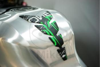 Tankprotektor/Tankpad, schwarz matt, grün, 223 X 134 mm