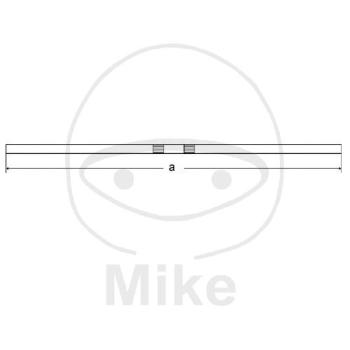 Preview: Stahl-Lenker, schwarz, Ø 22 mm, Straight, Fehling