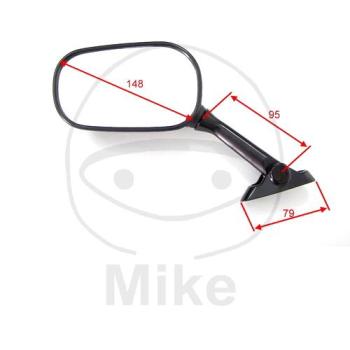 Spiegel, schwarz, rechts