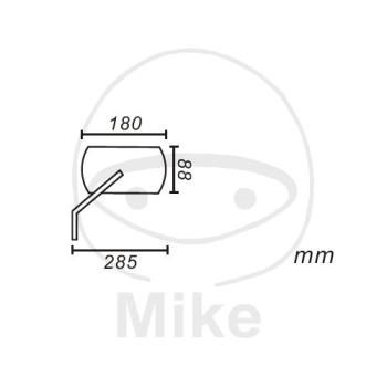 Preview: Spiegel, schwarz, links, Orion