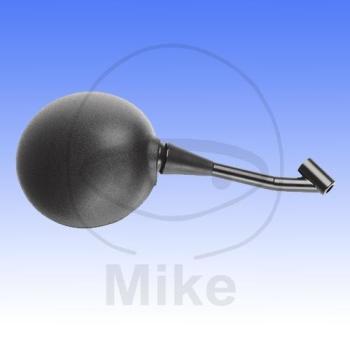 Spiegel, rund, schwarz, rechts