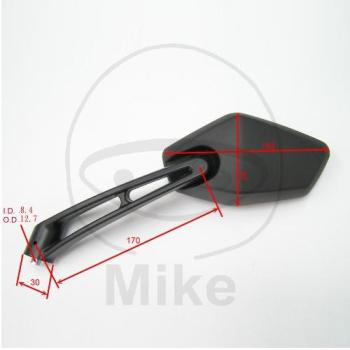 Preview: Spiegel, schwarz, rechts, JMP