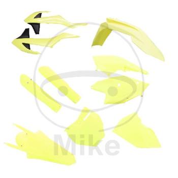 Polisport, kp. Kit, Verkleidungsteile, gelb fluoreszierend