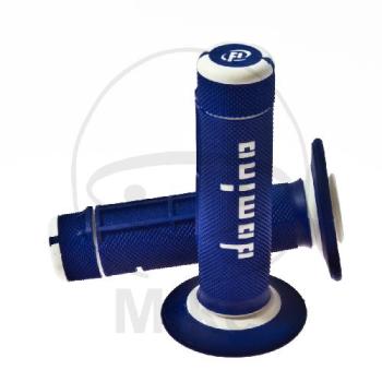Griffgummi, blau/weiß, Ø 22 mm, Länge: 118 mm, geschlossen