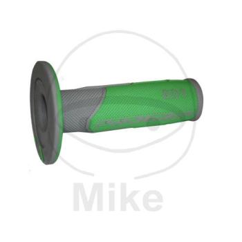 Preview: Griffgummi, grau/grün, Ø 22 mm, Länge: 115 mm, geschlossen