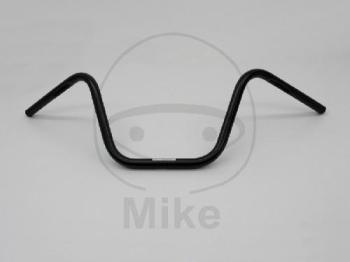 Stahl-Lenker, schwarz, mit Kabelkerbe, Ø 1 Zoll, Chopper hoch, Fehling