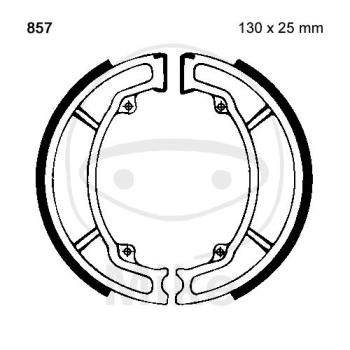 Bremsbacken, ohne Feder, EBC