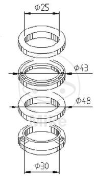 Preview: Lenkkopflager-Satz