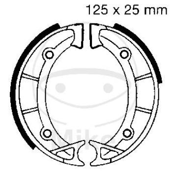 Bremsbacken, ohne Feder, EBC