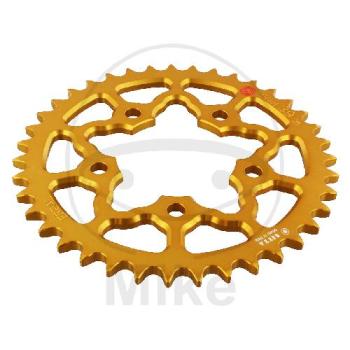 Alu-Kettenrad, 39Z, Teil.: 525 gold, Sitta, Innen Ø : 076, Lochkr.: 100
