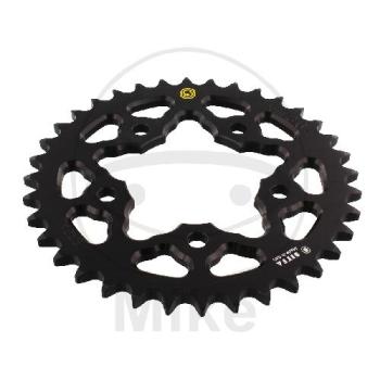 Alu-Kettenrad: 36Z, Teil.: 525 schwarz, Sitta, Innen Ø : 076, Lochkr.: 100