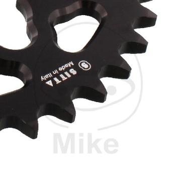 Preview: Alu-Kettenrad: 36Z, Teil.: 525 schwarz, Sitta, Innen Ø : 076, Lochkr.: 100