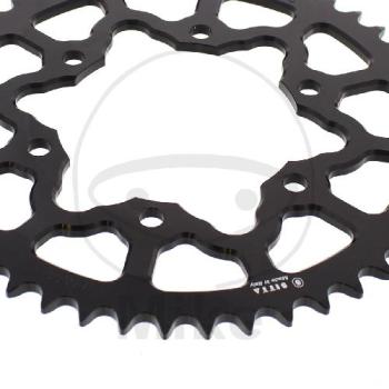 Preview: Alu-Kettenrad: 47Z, Teil.: 520 schwarz, Sitta, Innen Ø : 110, Lochkr.: 130