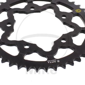 Preview: Alu-Kettenrad: 44Z, Teil.: 525 schwarz, Sitta, Innen Ø : 100, Lochkr.: 120