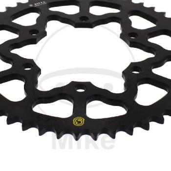 Preview: Alu-Kettenrad, 49Z, Teil.: 525 schwarz, Sitta, Innen Ø : 106, Lochkr.: 125