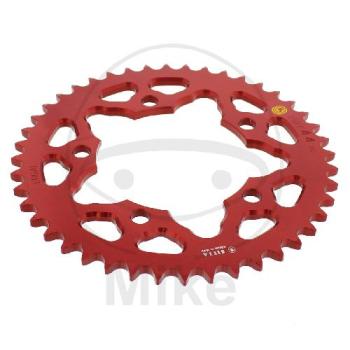 Alu-Kettenrad: 44Z, Teil.: 525 rot, Sitta, Innen Ø : 110, Lochkr.: 131