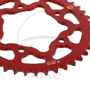 Preview: Alu-Kettenrad: 42Z, Teil.: 525 rot, Sitta, Innen Ø : 100, Lochkr.: 120