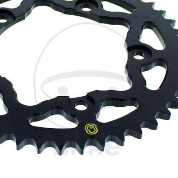 Preview: Alu-Kettenrad: 45Z, Teil.: 530 schwarz, Sitta, Innen Ø : 120, Lochkr.: 140