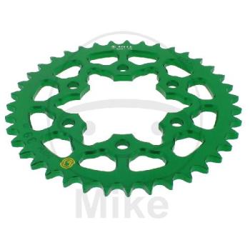 Alu-Kettenrad: 39Z, Teil.: 525 grün, Sitta, Innen Ø : 080, Lochkr.: 104