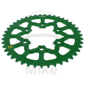 Alu-Kettenrad: 43Z, Teil.: 520 grün, Sitta, Innen Ø : 080, Lochkr.: 104