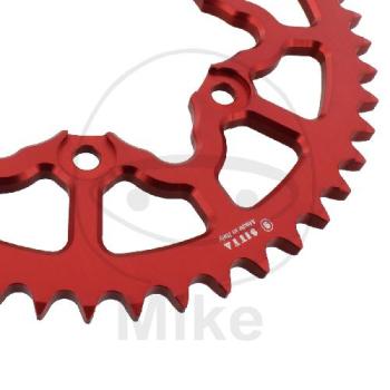 Preview: Alu-Kettenrad, 49Z, Teil.: 530 rot, Sitta, Innen Ø : 110, Lochkr.: 130