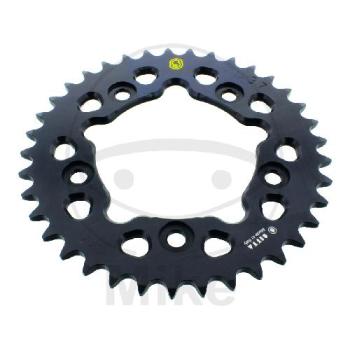 Alu-Kettenrad, 37Z, Teil.: 520 schwarz, Sitta, Innen Ø : 100, Lochkr.: 124