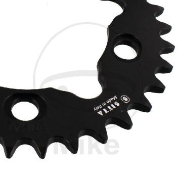 Preview: Alu-Kettenrad, 34Z, Teil.: 520 schwarz, Sitta, Innen Ø : 101, Lochkr.: 124