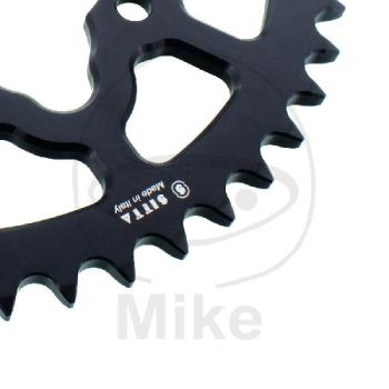 Preview: Alu-Kettenrad, 48Z, Teil.: 525 schwarz, Sitta, Innen Ø : 110, Lochkr.: 130