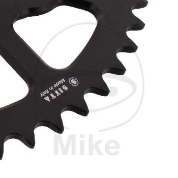 Preview: Alu-Kettenrad, 49Z, Teil.: 520 schwarz, Sitta, Innen Ø : 080, Lochkr.: 100