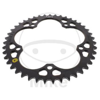 Alu-Kettenrad: 43Z, Teil.: 525 schwarz, Sitta, Innen Ø : 132, Lochkr.: 152