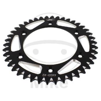 Alu-Kettenrad: 42Z, Teil.: 520 schwarz, JMP , Innen Ø : 125, Lochkr.: 150