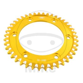 Alu-Kettenrad: 42Z, Teil.: 530 gold, JMP , Innen Ø : 134, Lochkr.: 160